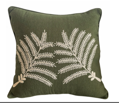 Capa de almofada retangular em algodão